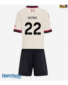 Liverpool Hugo Ekitike #22 Echipament de Fotbal Replică 2025-26 Copii Deplasare (+ Șorturi)